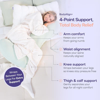 Body Pillow for Back & Hip Pain Relief